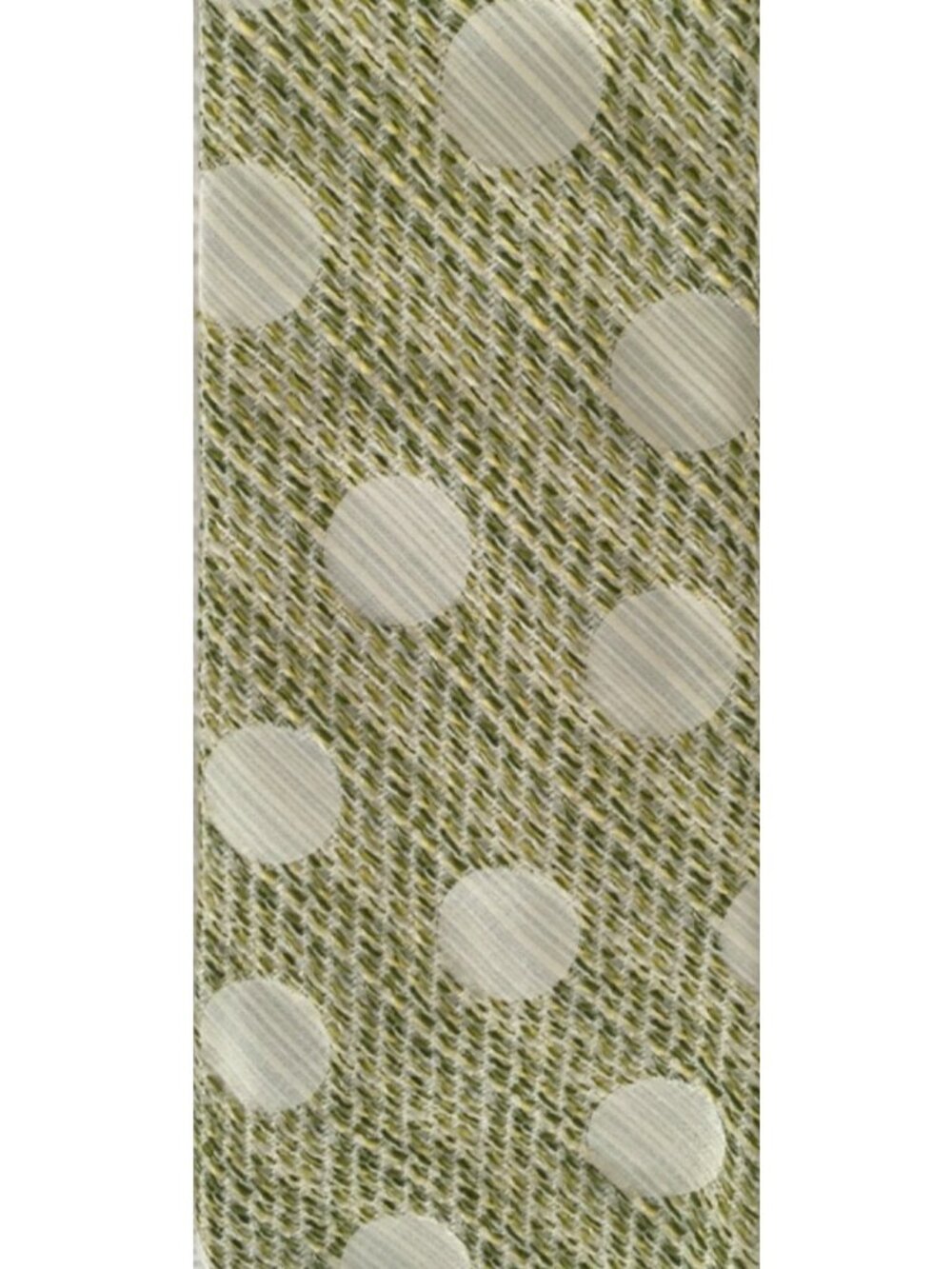 Vapre Neck Tie Textured Tan Gold Cream Circles 4 inches Wide 52 inches Long